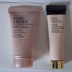 Estee Lauder Futurist Aqua Brilliance Watery Glow Primer & Soft Clean Cleanser